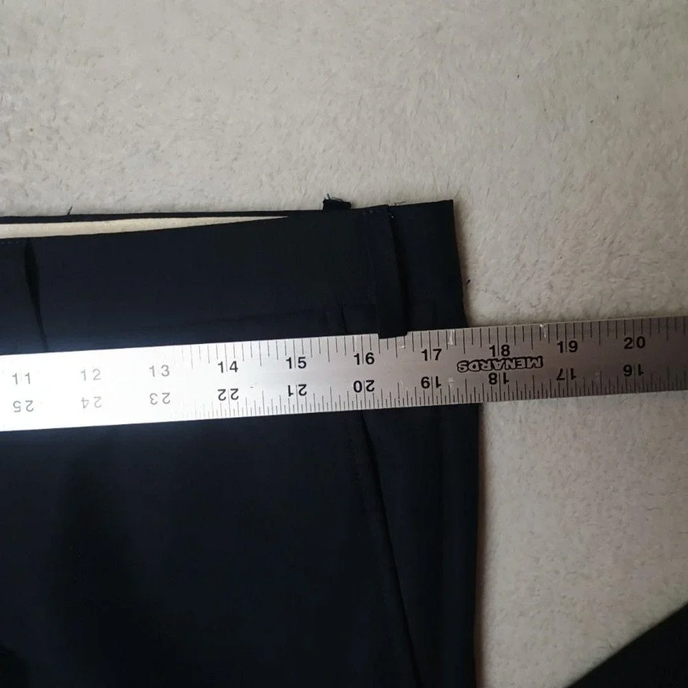 Suitsupply Pants Men 33x32 Black Slim Wool Lined Flat Front Dress Slacks Suit